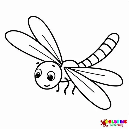 Lưu ngay 60 Tranh Tô Màu Con Chuồn Chuồn đôi cánh mỏng manh đậu trên nhành cỏ xanh mướt