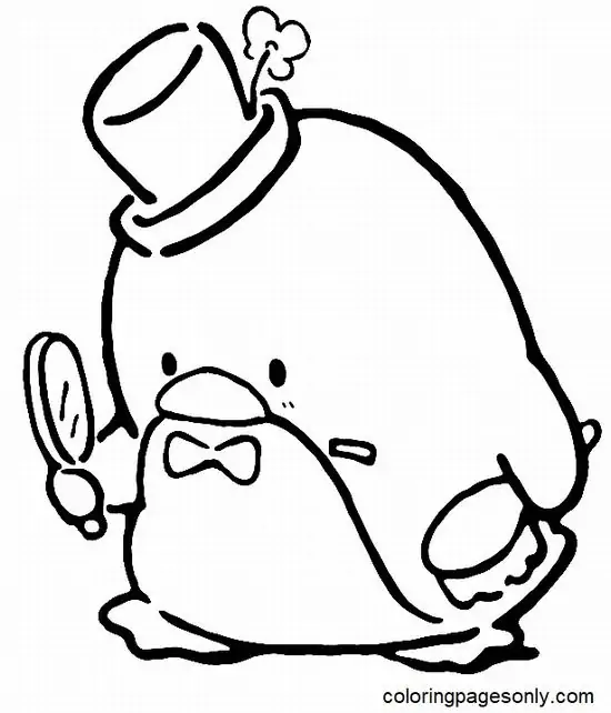 28 Tranh Tô Màu Tuxedosam đáng yêu với mũ thủy thủ trắng và nơ cổ xinh đẹp tự nhiên