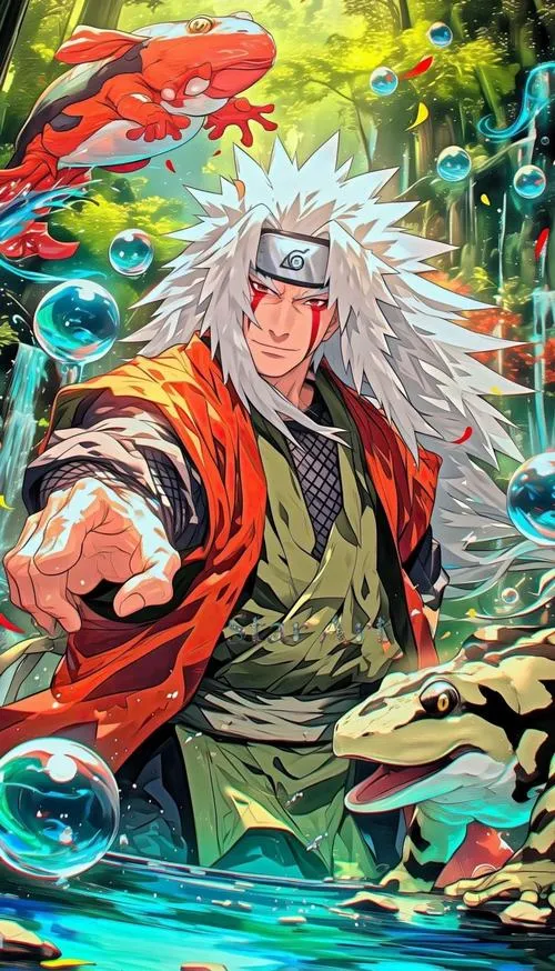 72 Hình Ảnh Jiraiya 4K đẹp với mái tóc trắng, áo đỏ và khí chất Tiên nhân cóc huyền thoại