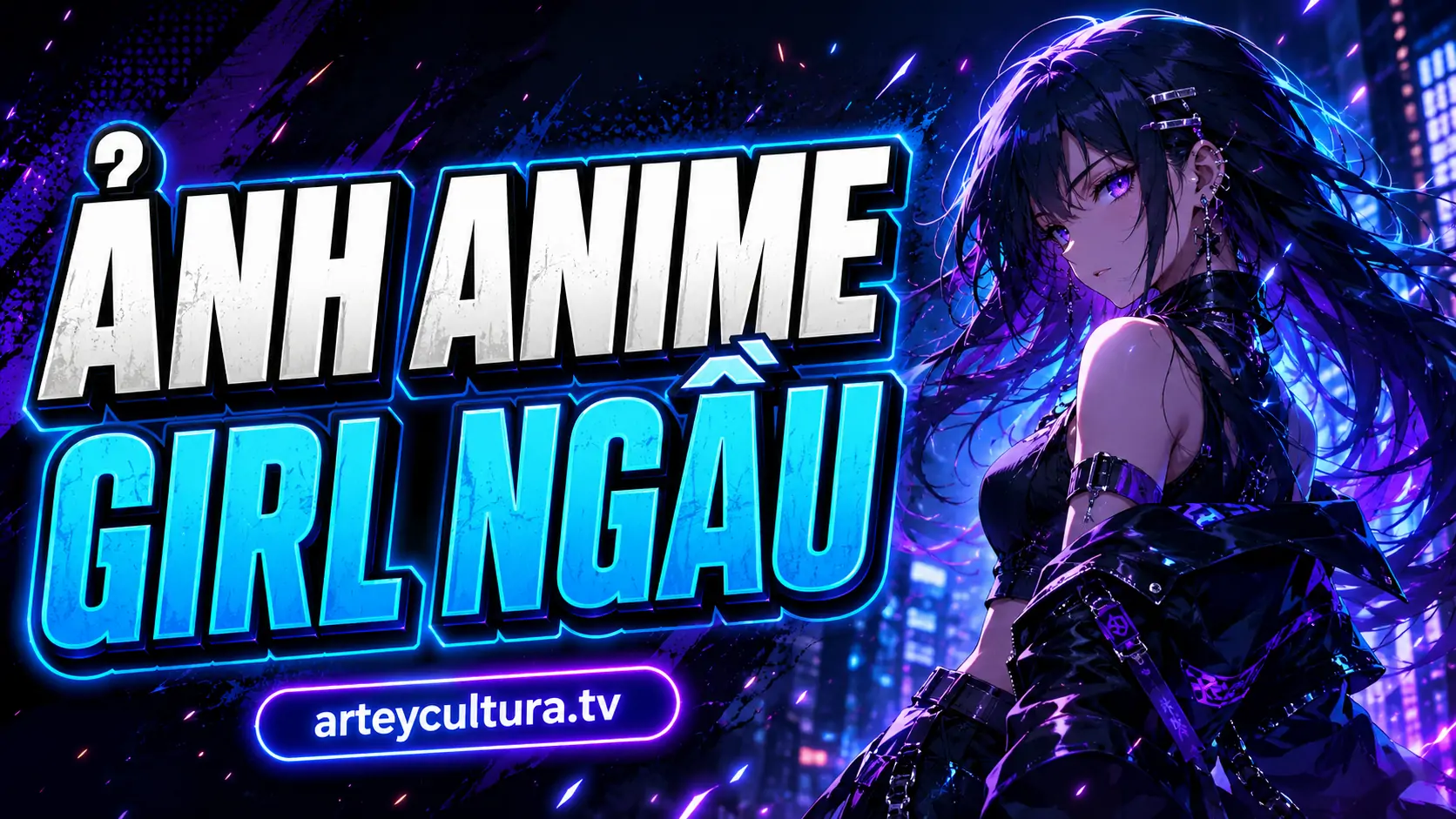 99 Ảnh Anime Girl Ngầu cá tính mạnh phong cách đầy lạnh lùng với ánh mắt sắc lạnh và thần thái nổi loạn
