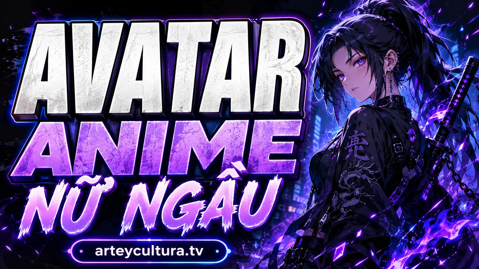 199 Ảnh Avatar Anime Nữ Ngầu Lạnh Lùng với ánh mắt sắc bén và guu thời trang cá tính