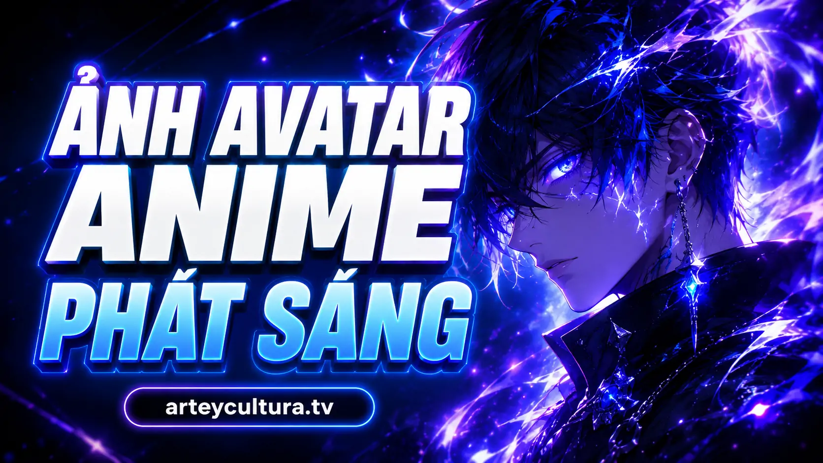 89 Ảnh Avatar Anime Phát Sáng độc đáo dễ thương phong cách tương lai với viền sáng dạ quang cực chất