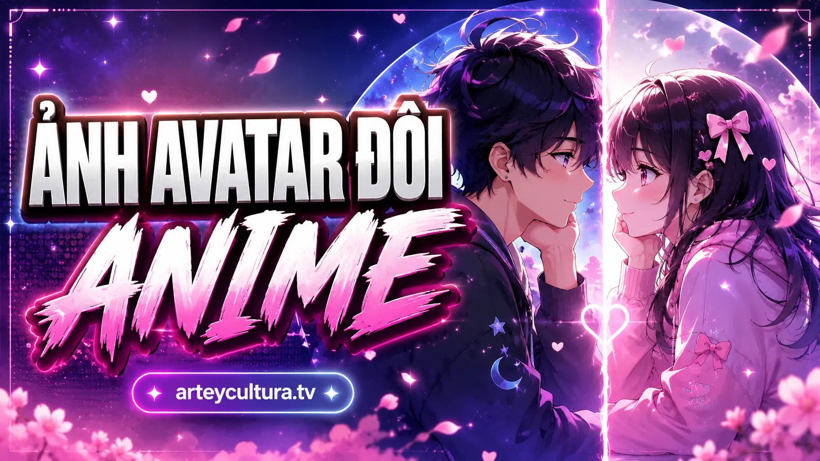 200 Ảnh Avatar Đôi Anime đẹp kiểu ghép đôi hài hòa đồng bộ trang phục và cảm xúc đáng yêu