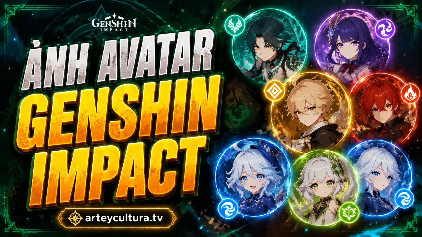 100+ Ảnh Avatar Genshin Impact đẹp mê mắt cho fan thích thần linh gacha và phong cảnh huyền ảo
