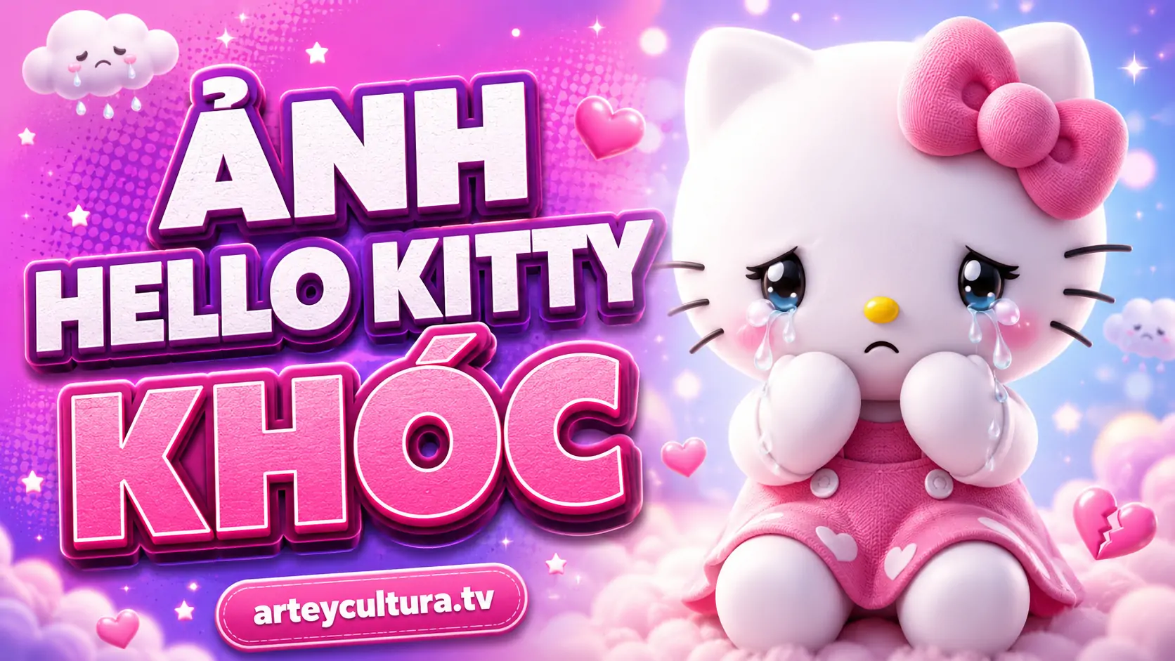 70 Ảnh Avatar Hello Kitty Khóc Buồn đầy tâm trạng hợp lúc tủi thân và muốn được đồng cảm sẻ chia