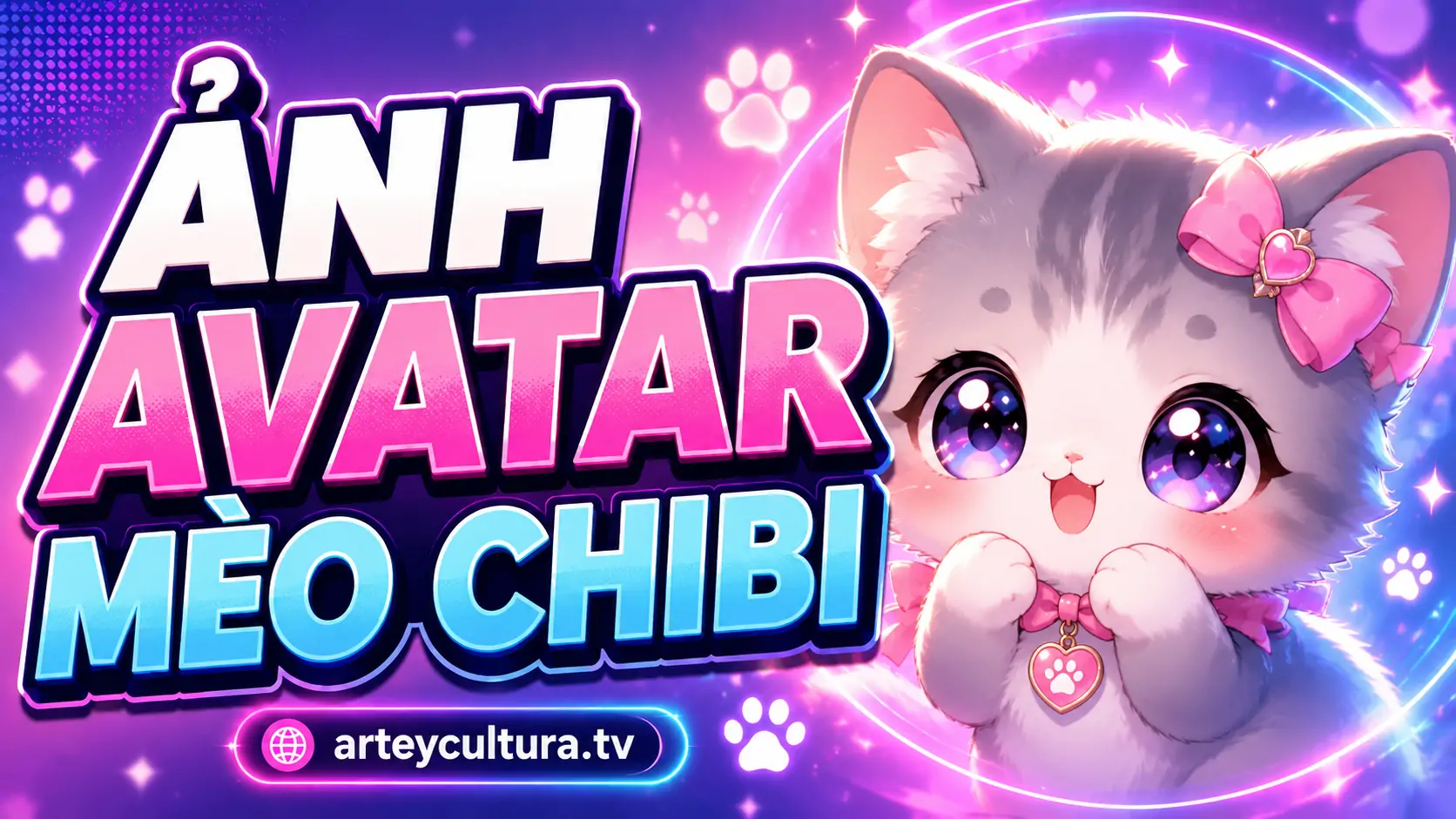 49 Ảnh Avatar Mèo Chibi đáng yêu cho trang cá nhân Facebook, Instagram, TikTok thêm nổi bật