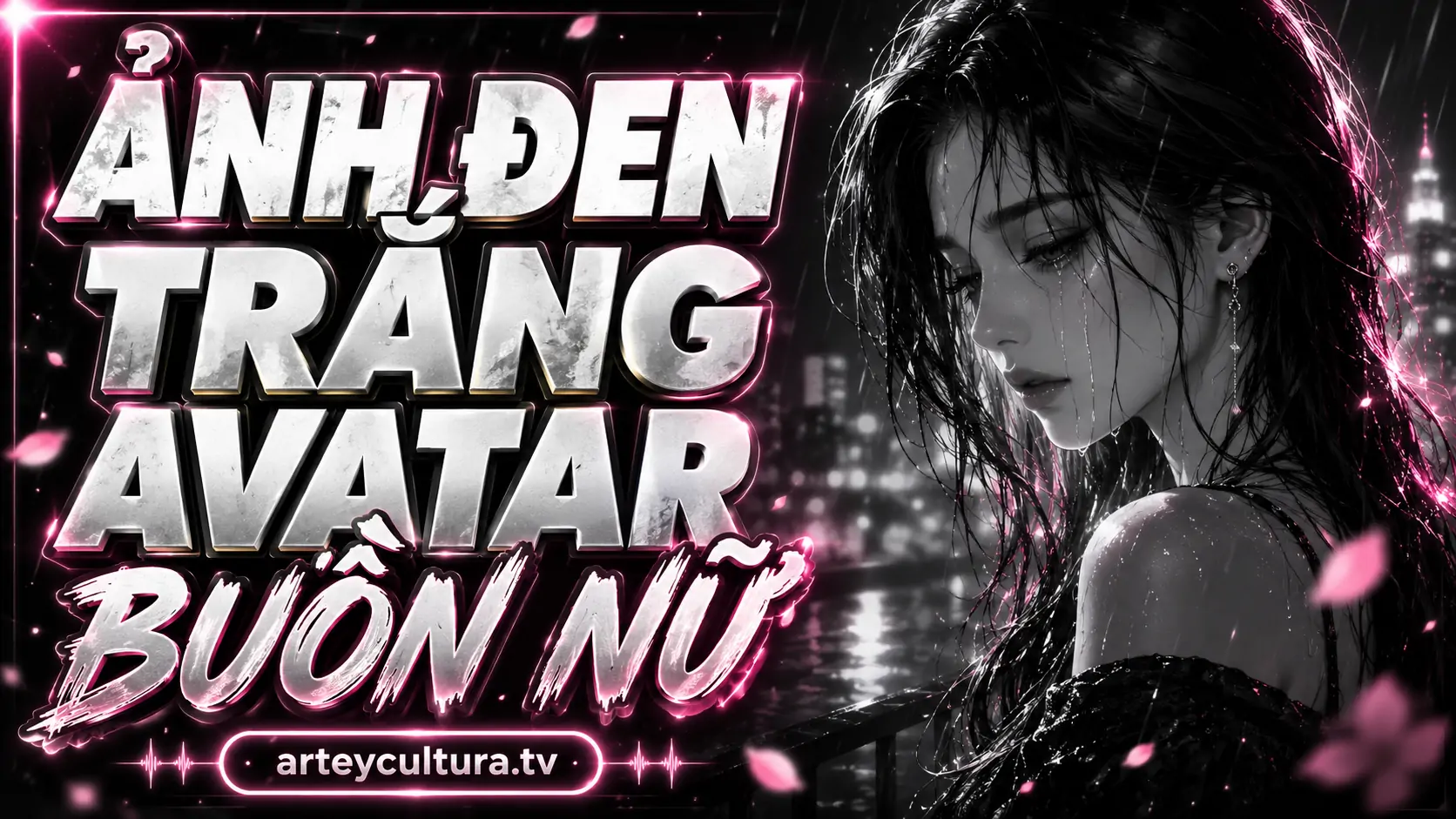79 Ảnh Avatar Nữ Trắng Đen Buồn hợp tâm trạng cô đơn nghệ thuật, sạch mắt và trưởng thành hơn