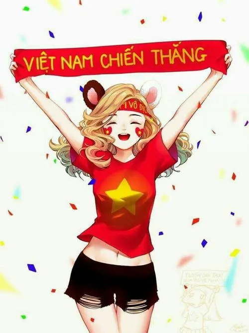 Chú bộ đội cụ Hồ phiên bản chibi đứng nghiêm bên cột mốc biên giới, quân phục xanh và mũ tai bèo tạo dáng rất đáng yêu