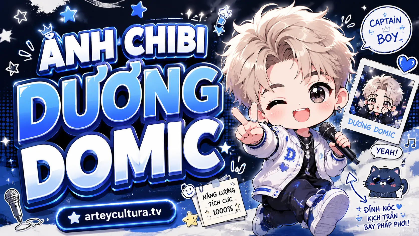 40 Ảnh Chibi Dương Domic dễ thương dành cho người thích sưu tầm hình thần tượng trẻ trung