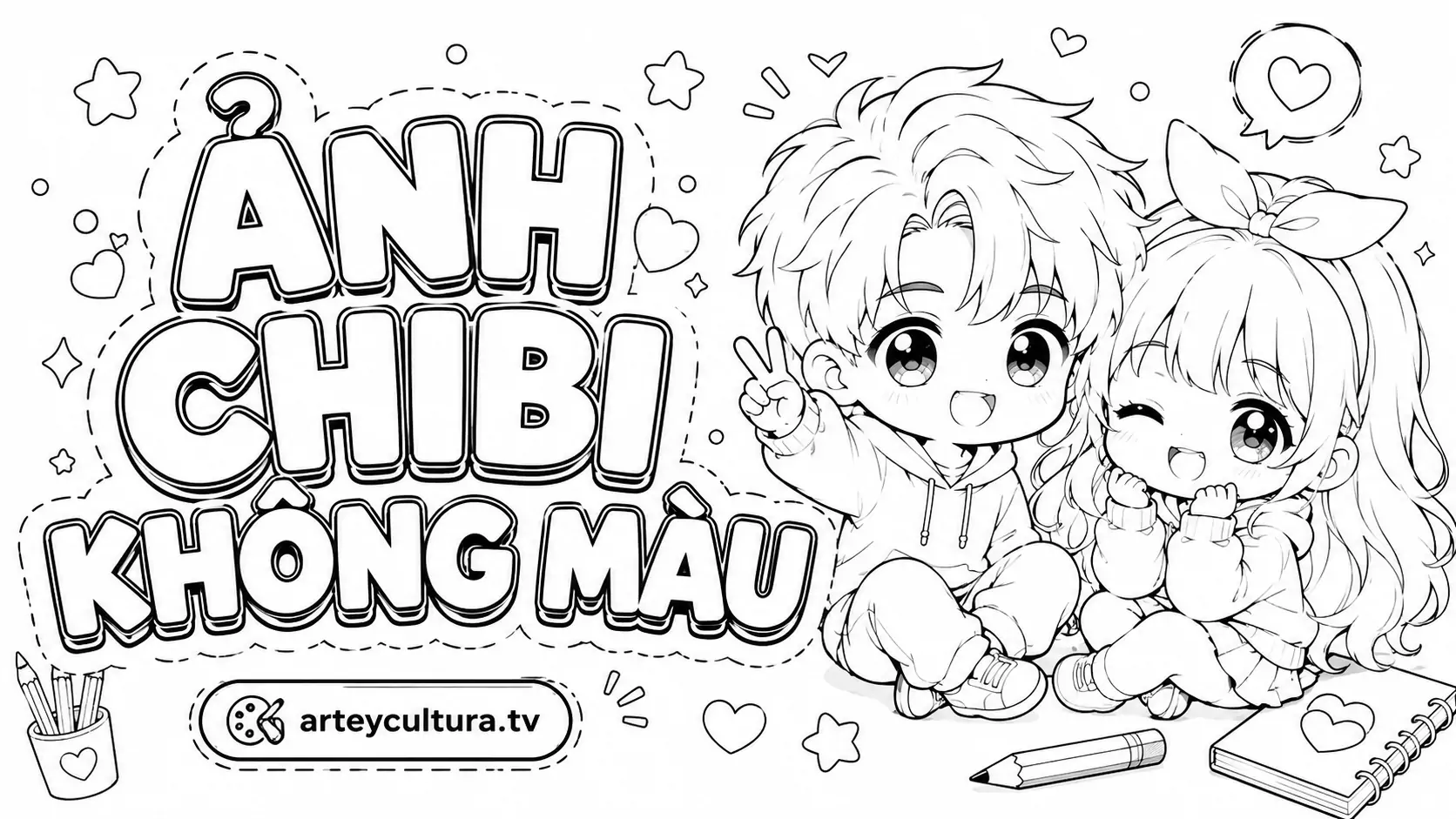 57 Ảnh Chibi Không Màu phong cách anime mini ngộ nghĩnh đáng yêu đường nét mềm mại và nhiều cảm xúc