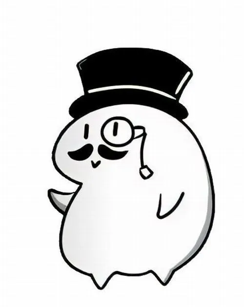 Cậu nhóc áo xanh cầm bút vẽ, miệng cười méo và mảng màu đổ bóng nhẹ tạo hình chibi vô tri hài hước của dân sáng tạo quá tải