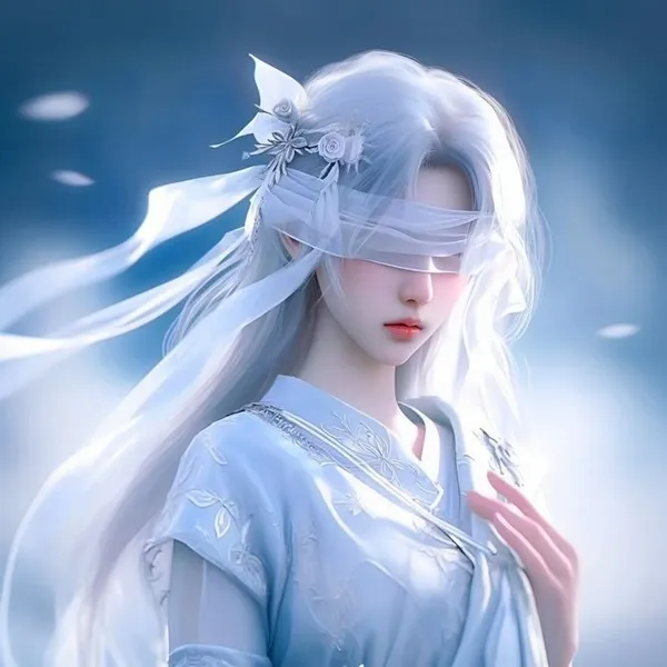 Avt Zalo lấy cảm hứng từ ảnh avatar đôi anime đen trắng nhưng phá cách bằng màu xanh ngọc hiển thị cô gái bịt mắt bằng lụa trắng rất thanh tao.