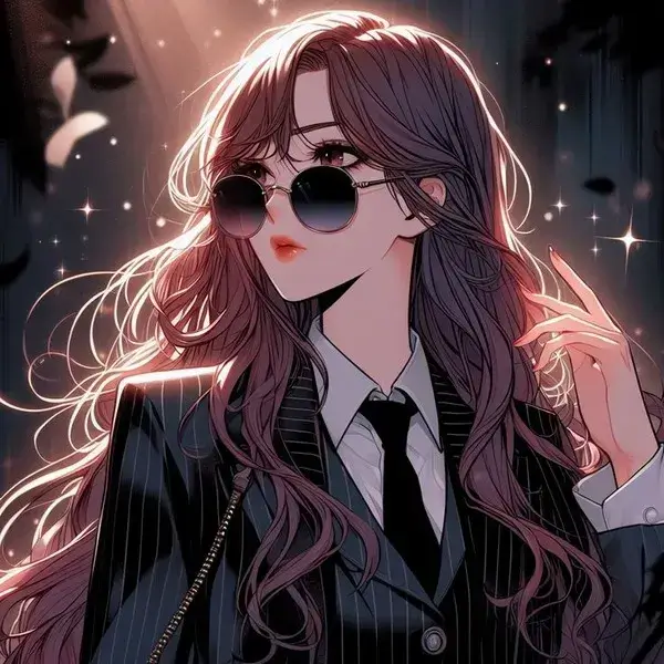 Quý cô sở hữu mái tóc uốn lượn bồng bềnh đeo kính mát đứng dưới ánh đèn đêm lấp lánh mang sắc thái ma mị mê hoặc lòng người.