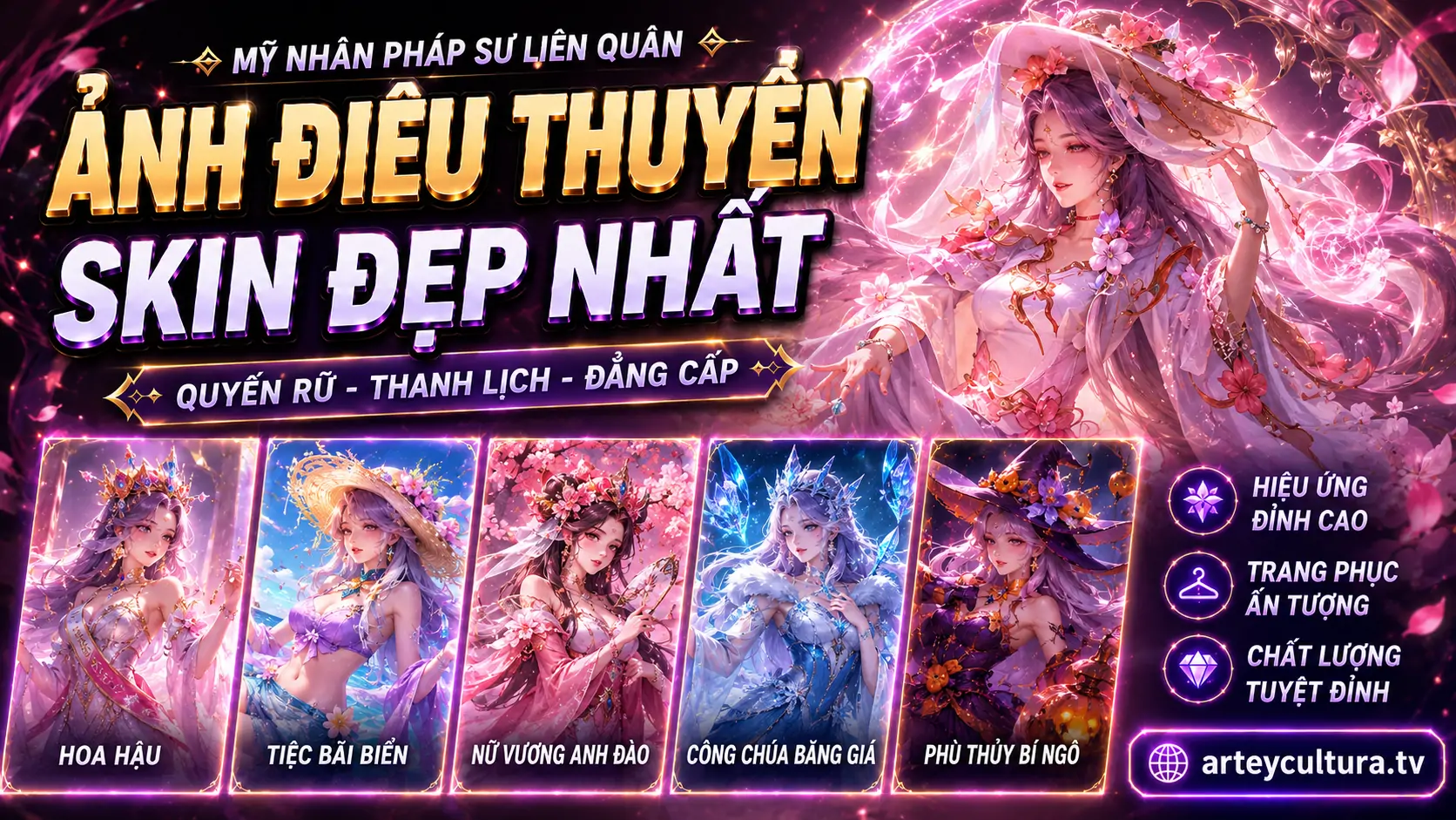 94 Ảnh Điêu Thuyền Skin Liên Quân Mobile đẹp đầy đủ phong cách từ băng giá, biển hè đến tiên tử Thất Tịch