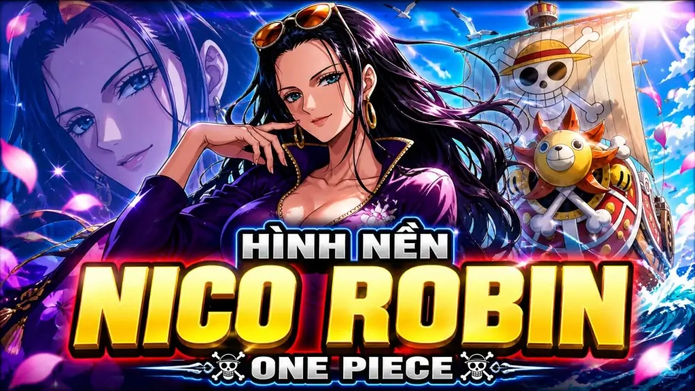 80 Ảnh Hình Nền Nico Robin từ váy xẻ tà tới bikini quyến rũ cho fan mê vẻ đẹp trưởng thành trí tuệ