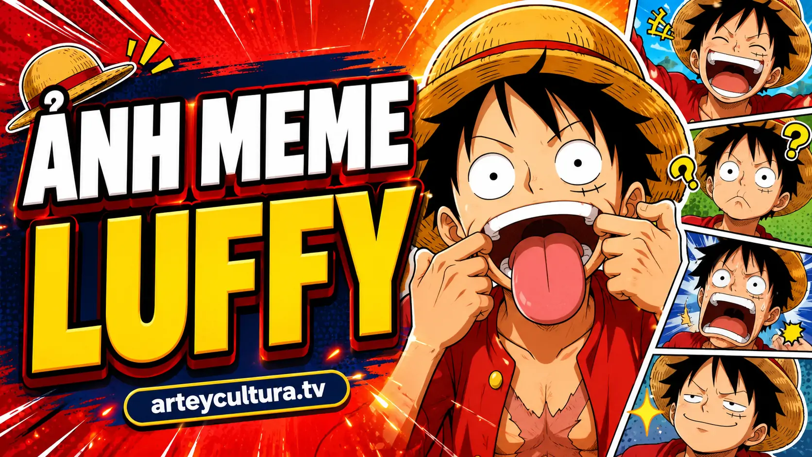 Full 107 Ảnh Meme Monkey D. Luffy vô tri nhây bựa với biểu cảm khó đỡ từ thuyền trưởng băng Mũ Rơm