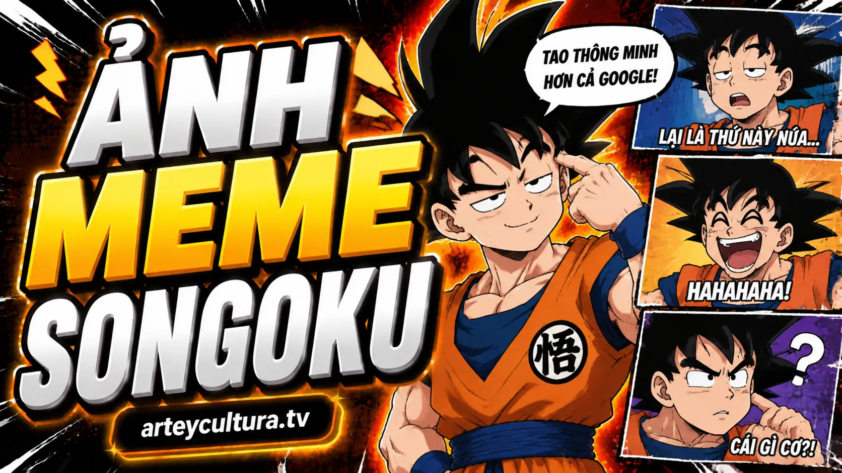 BST 175 Ảnh Meme Songoku hài hước với nụ cười ngốc nghếch đầy màu sắc hợp trend cho fan Dragon Ball