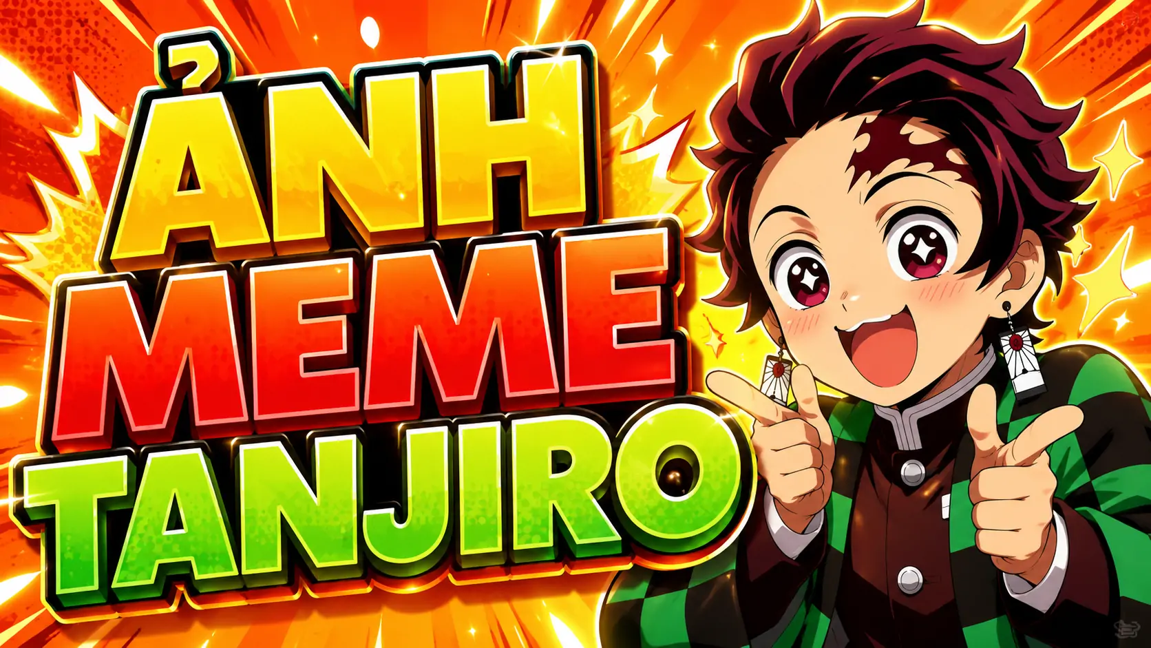 Loạt 83 Ảnh Meme Tanjiro Kamado vui nhộn kết hợp nét mặt hoang mang và áo khoác xanh đen