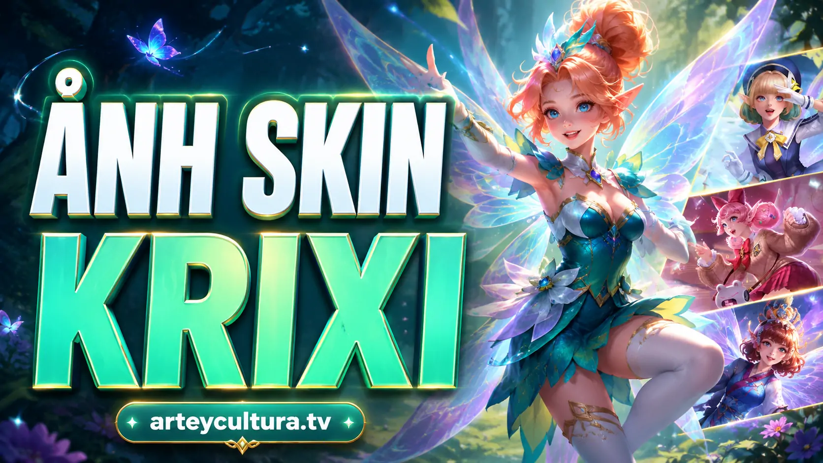 71 Ảnh Skin Krixi đẹp lung linh với cánh bướm phát sáng và quạt ma thuật rực rỡ bay bổng