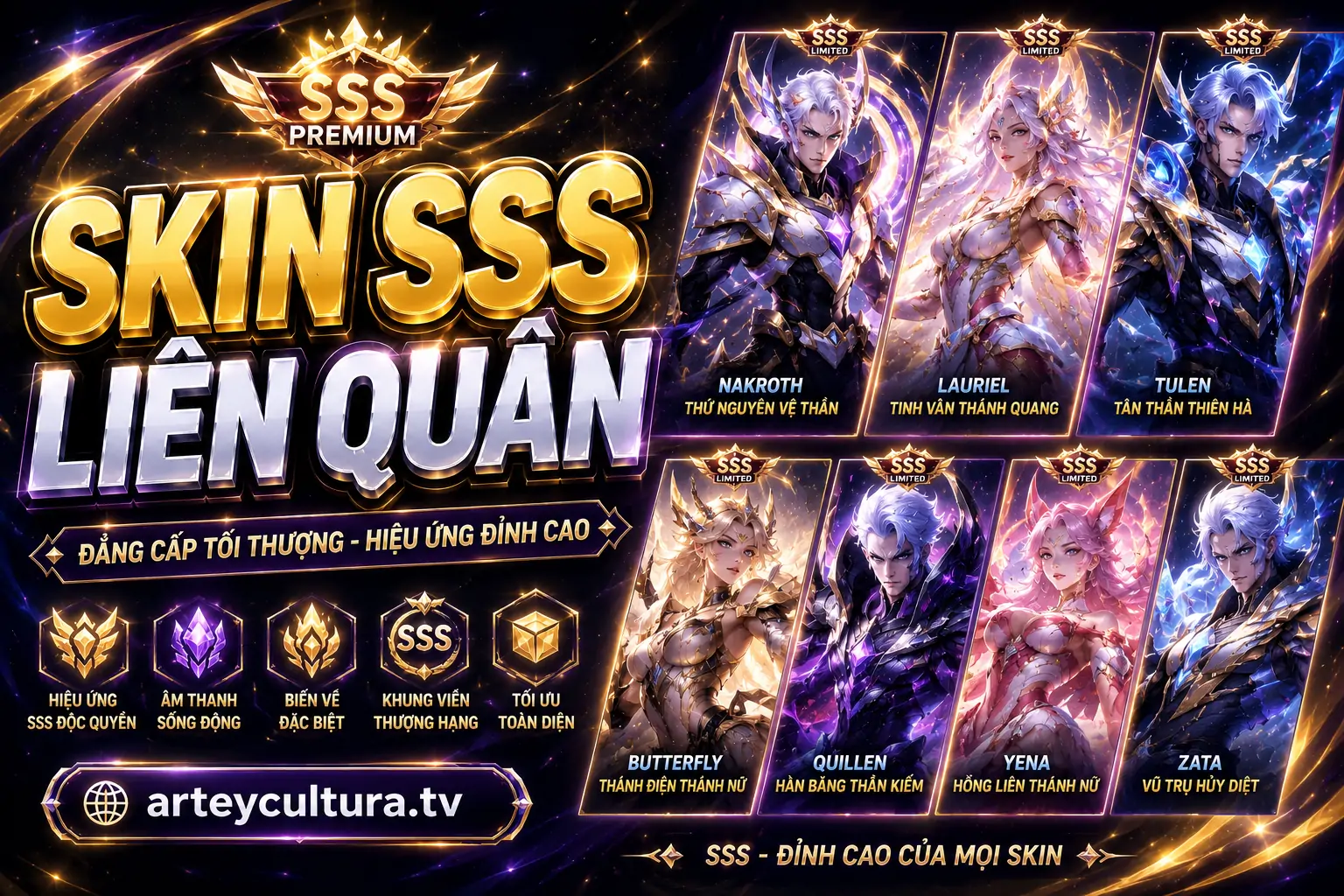 Tổng hợp 105 Ảnh Skin Liên Quân SSS đẹp mãn nhãn với hiệu ứng đỉnh cao và trang phục cực hiếm Tổng hợp 105 Ảnh Skin Liên Quân SSS đẹp mãn nhãn với hiệu ứng đỉnh cao và trang phục cực hiếm