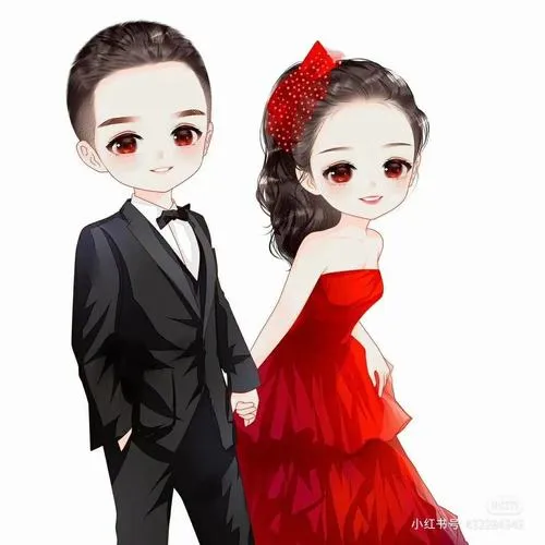 Cặp đôi ngồi bên bàn trưng bày nhỏ, váy xòe và nơ cài vest tạo điểm nhấn xinh cho không gian tiệc cưới
