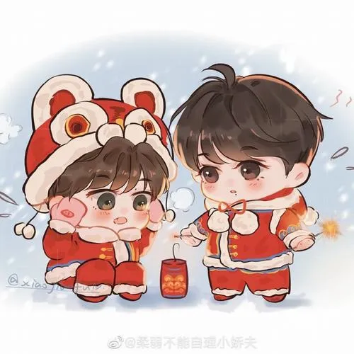 bo suu tap anh chibi tet dep lam bao li xi 4