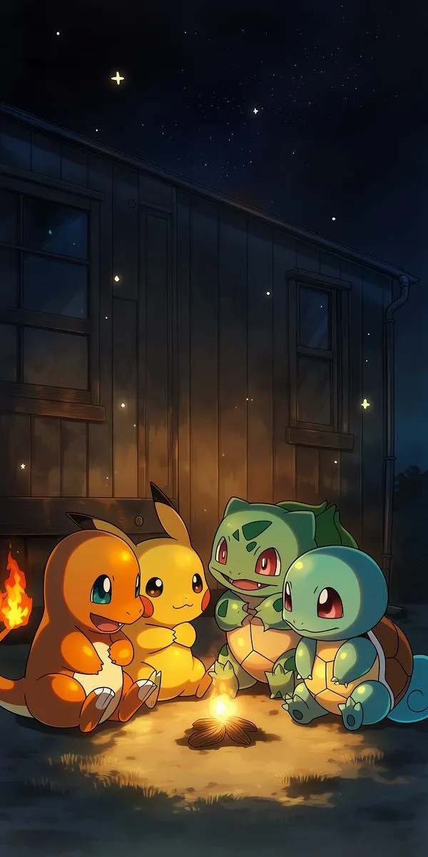 Nhà vô địch Ash Ketchum bước cùng Pikachu trên con đường quê hoài niệm, hoàng hôn phủ cam tạo cảm giác chuyến đi vừa bắt đầu