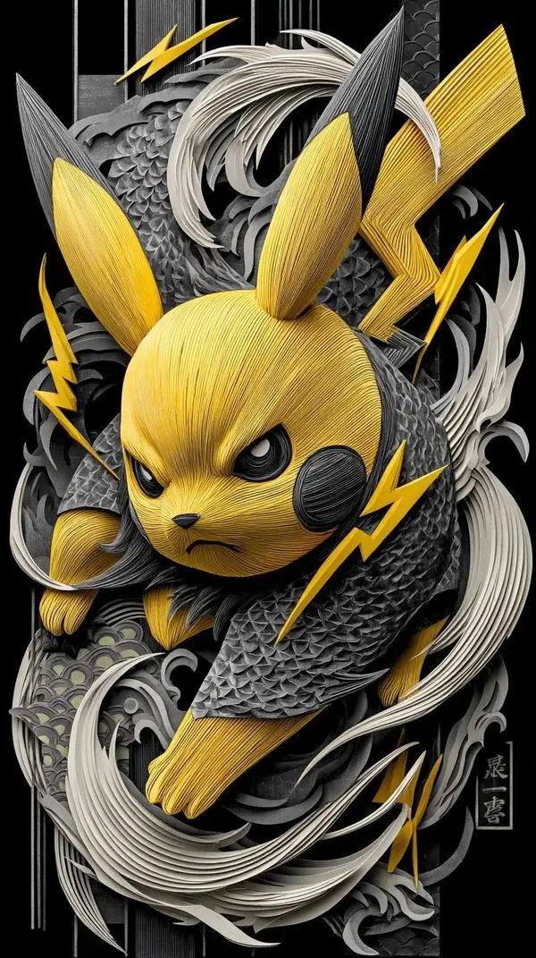 40 Hình Nền Pikachu 3D siêu đẹp với không gian ba chiều nổi khối, rực vàng và giàu năng lượng