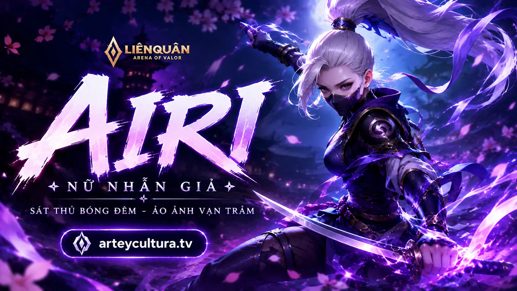 40 Hình Ảnh Airi Bích Hải Thánh Nữ đẹp cùng tạo hình ninja rồng mạnh mẽ với song kiếm phi tiêu