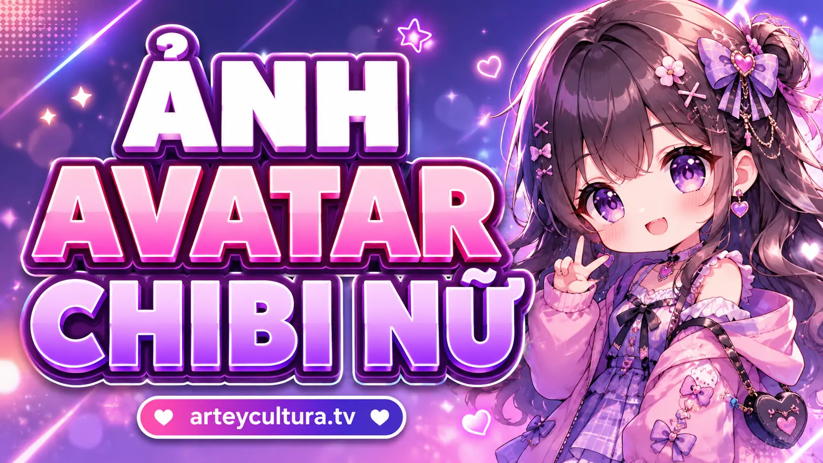 125 Hình Ảnh Avatar Chibi Nữ Cute với mái tóc cách điệu và váy áo ngọt ngào tươi sáng đáng yêu