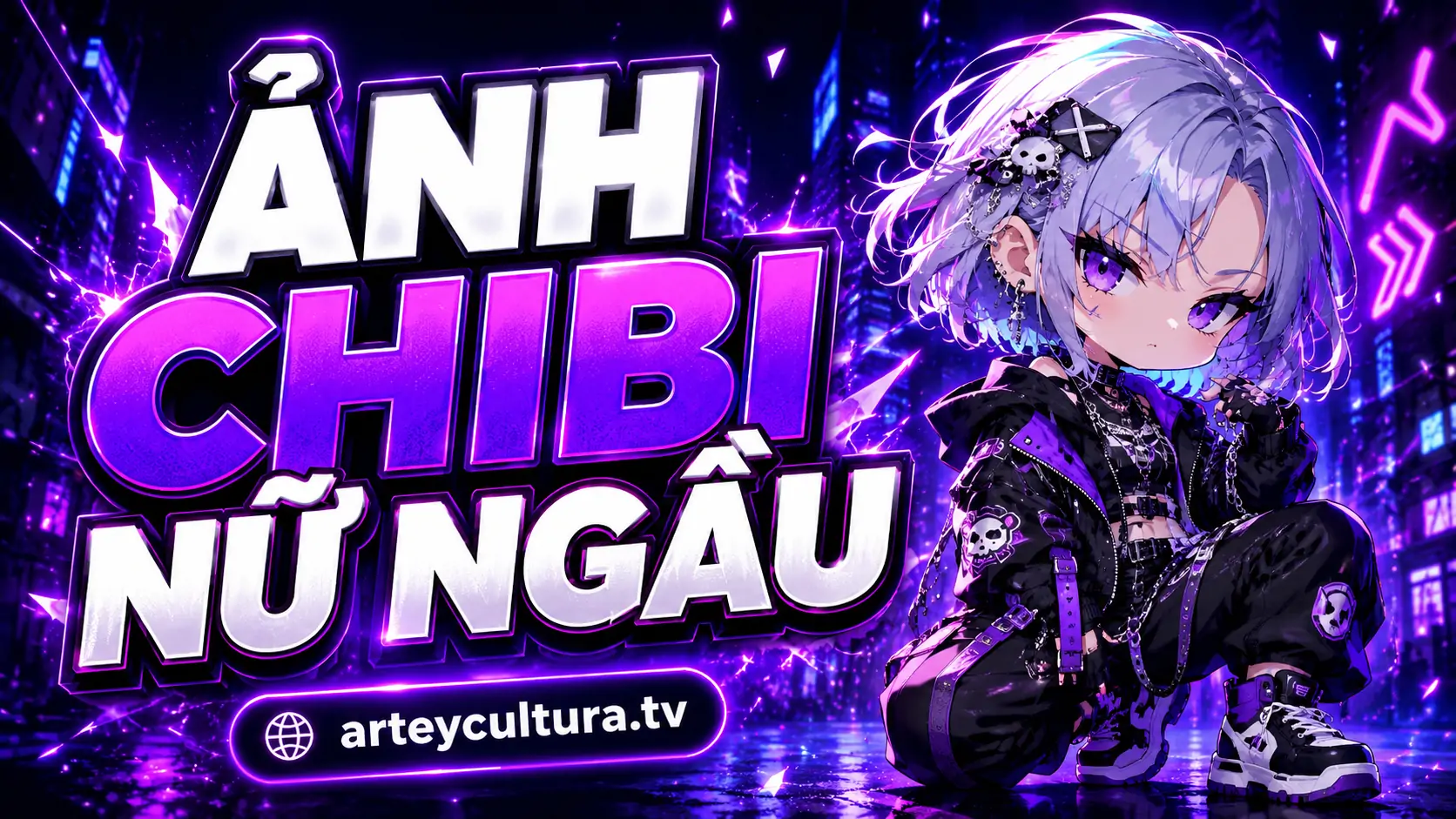 75 Hình Ảnh Chibi Nữ Ngầu cá tính kết hợp hài hòa giữa sự dễ thương và phong cách đường phố