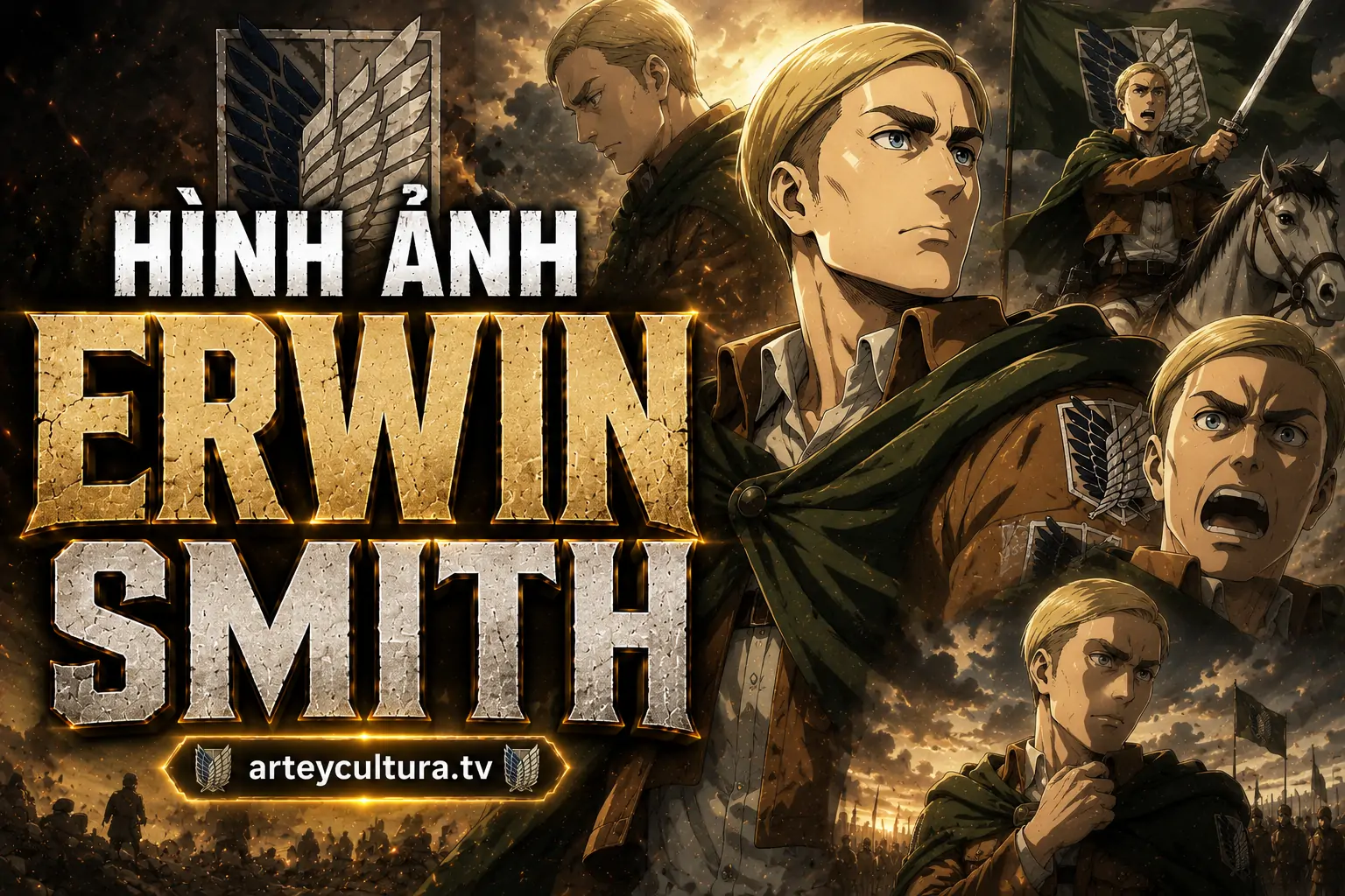 72 Hình Ảnh Erwin Smith uy nghiêm với khí chất đoàn trưởng huyền thoại của Trinh sát binh đoàn