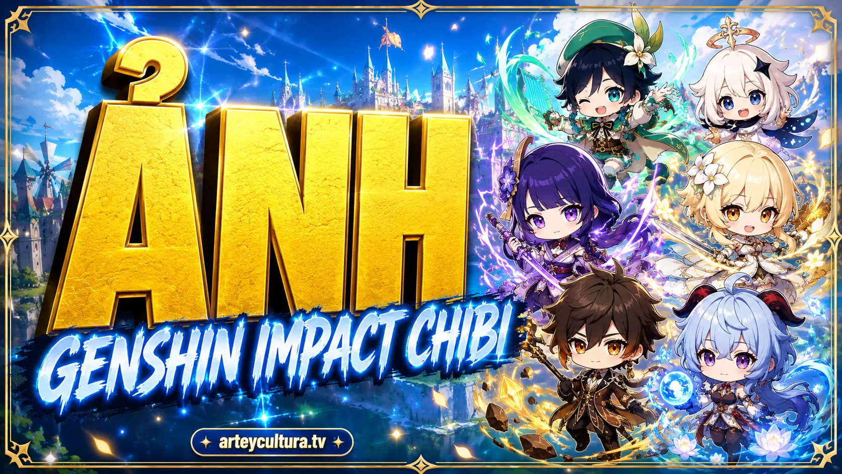 85 Hình Ảnh Genshin Impact Chibi cute hợp làm avatar phối màu tươi sáng và biểu cảm nhân vật tinh nghịch