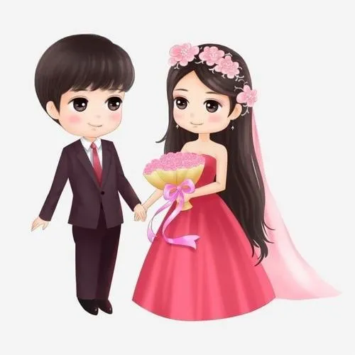 hinh anh hoat hoa dam cuoi chibi doc dao 7