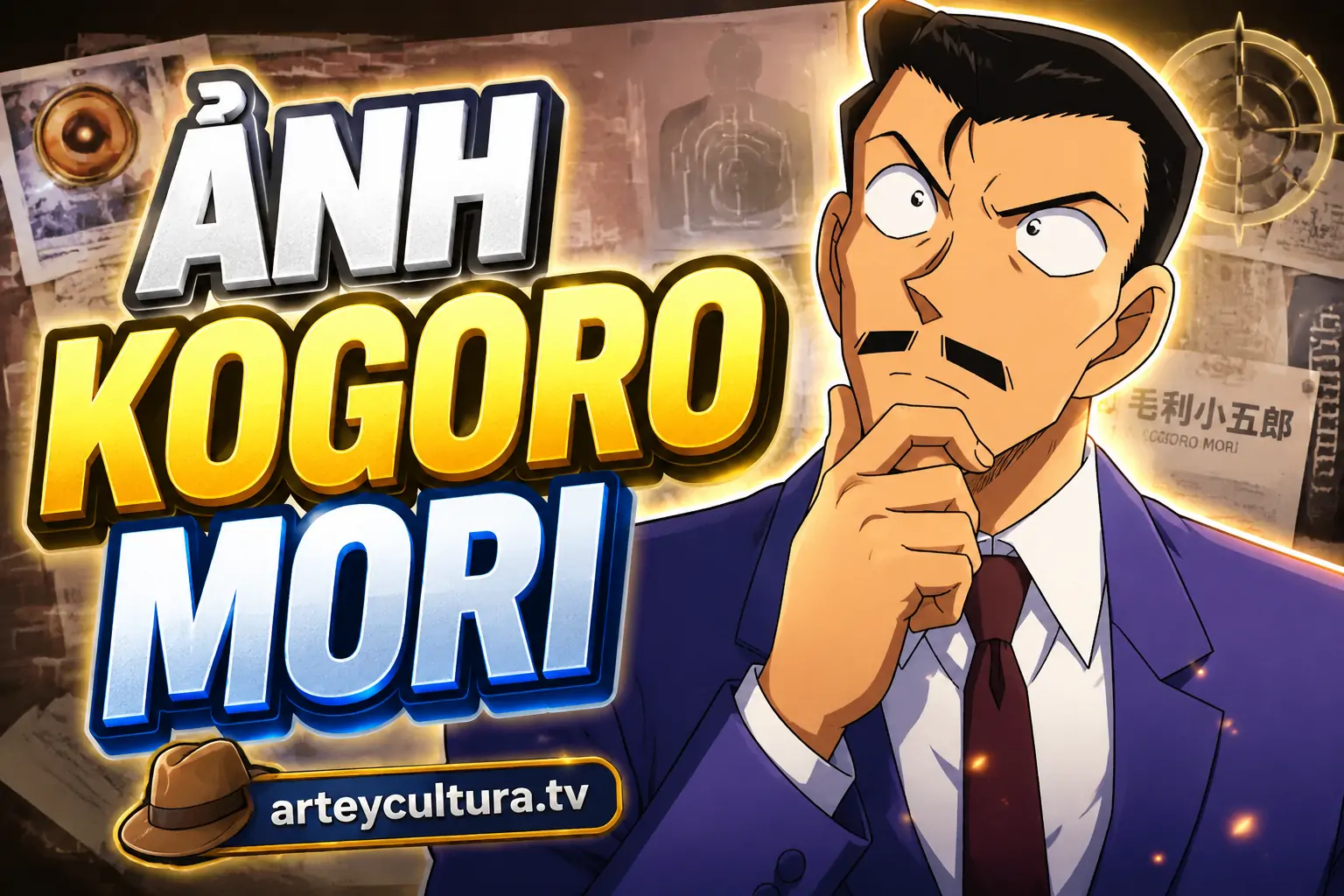51 Hình Ảnh Kogoro Mori từ tư thế ngủ gật đến ánh mắt thám tử phá án sắc lạnh