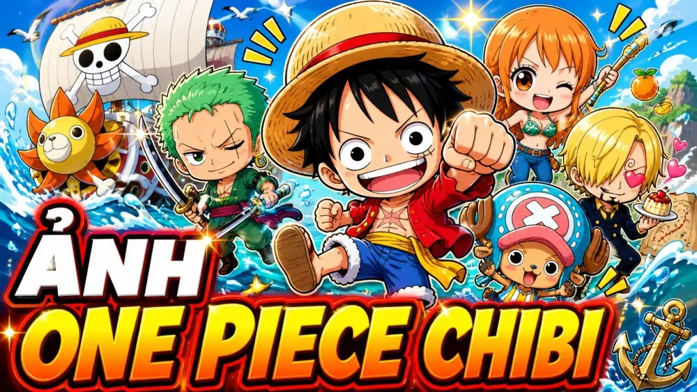 89 Hình Ảnh One Piece Chibi đáng yêu với nét vẽ mềm mại và biểu cảm siêu hài hước