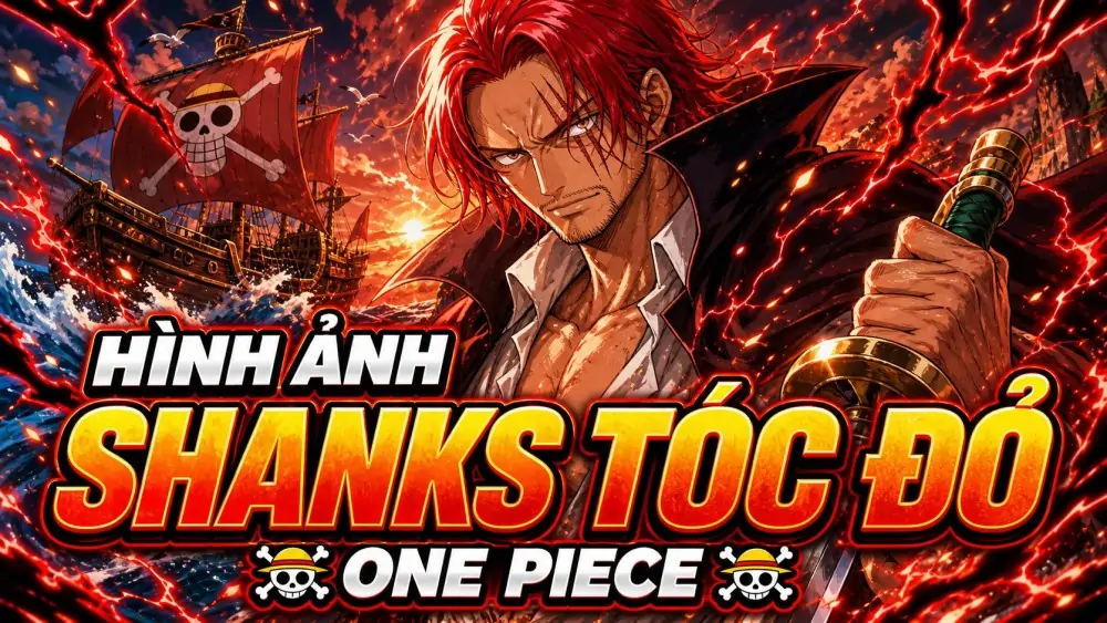 67 Hình Ảnh Shanks Tóc Đỏ khí chất Tứ Hoàng điềm tĩnh và thanh kiếm Gryphon đầy cuốn hút
