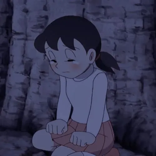 hinh anh shizuka buon khoc mang cam giac co don 7