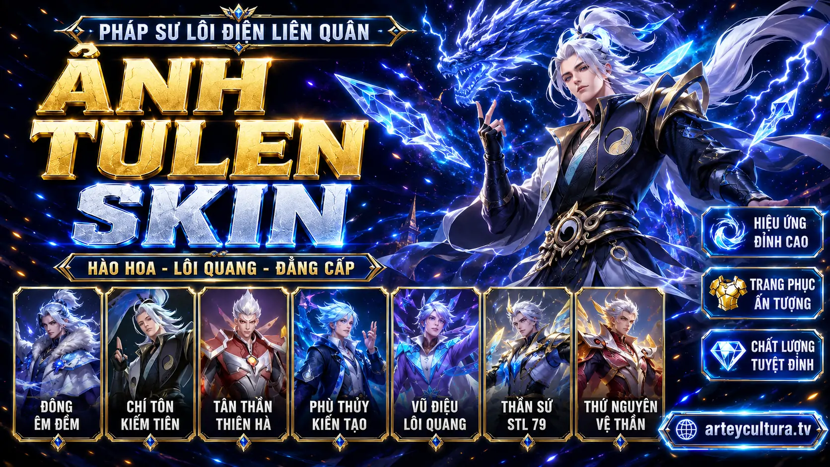 55 Hình Ảnh Tulen Skin AOV đẹp nổi bật cùng trang phục SSS kiếm khí và hào quang rực rỡ