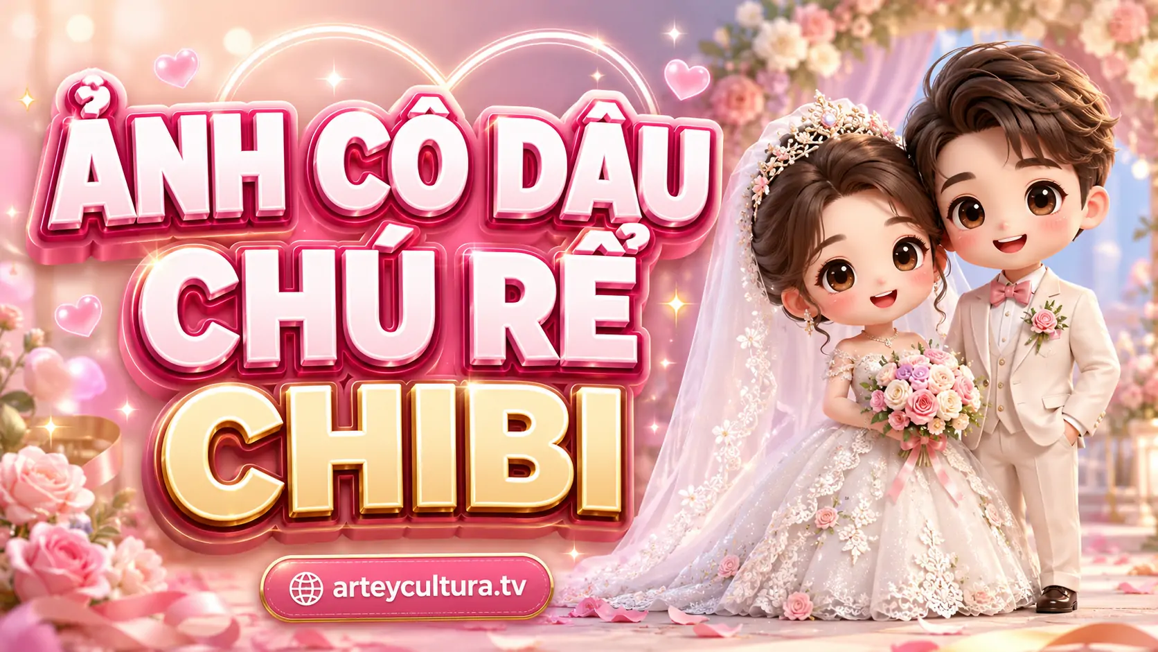 99 Hình Cô Dâu Chú Rể Chibi cute ngọt ngào cho cặp đôi thích nét vẽ Nhật Bản vui tươi, dễ thương