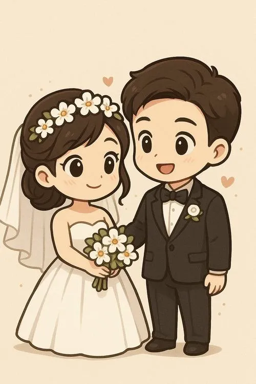 hinh cuoi chibi de thuong trang tri ban gallery 1