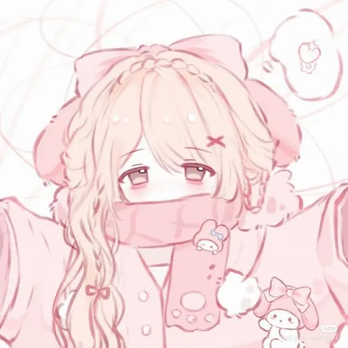 hinh dai dien anime tone hong pastel nhe nhang 17