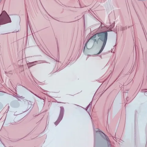 hinh dai dien anime tone hong pastel nhe nhang 32
