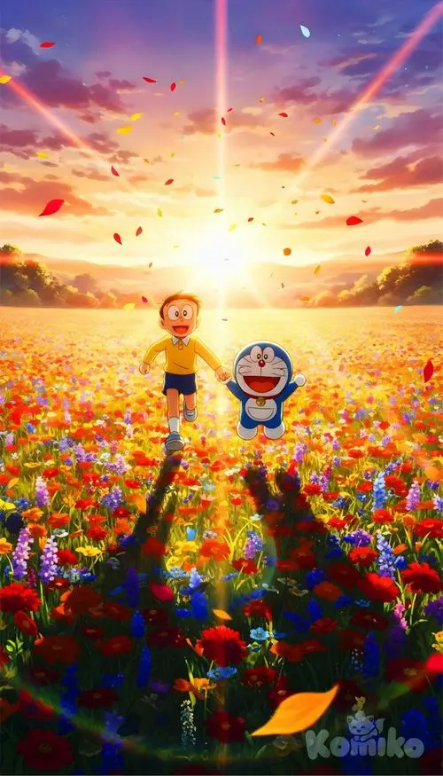 hinh nen doraemon cach dieu de thuong cho may tinh 11