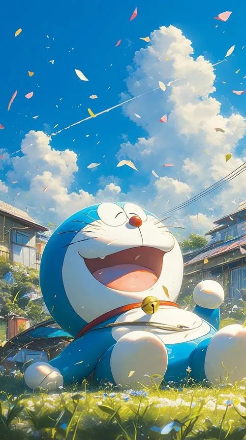 hinh nen doraemon cach dieu de thuong cho may tinh 14