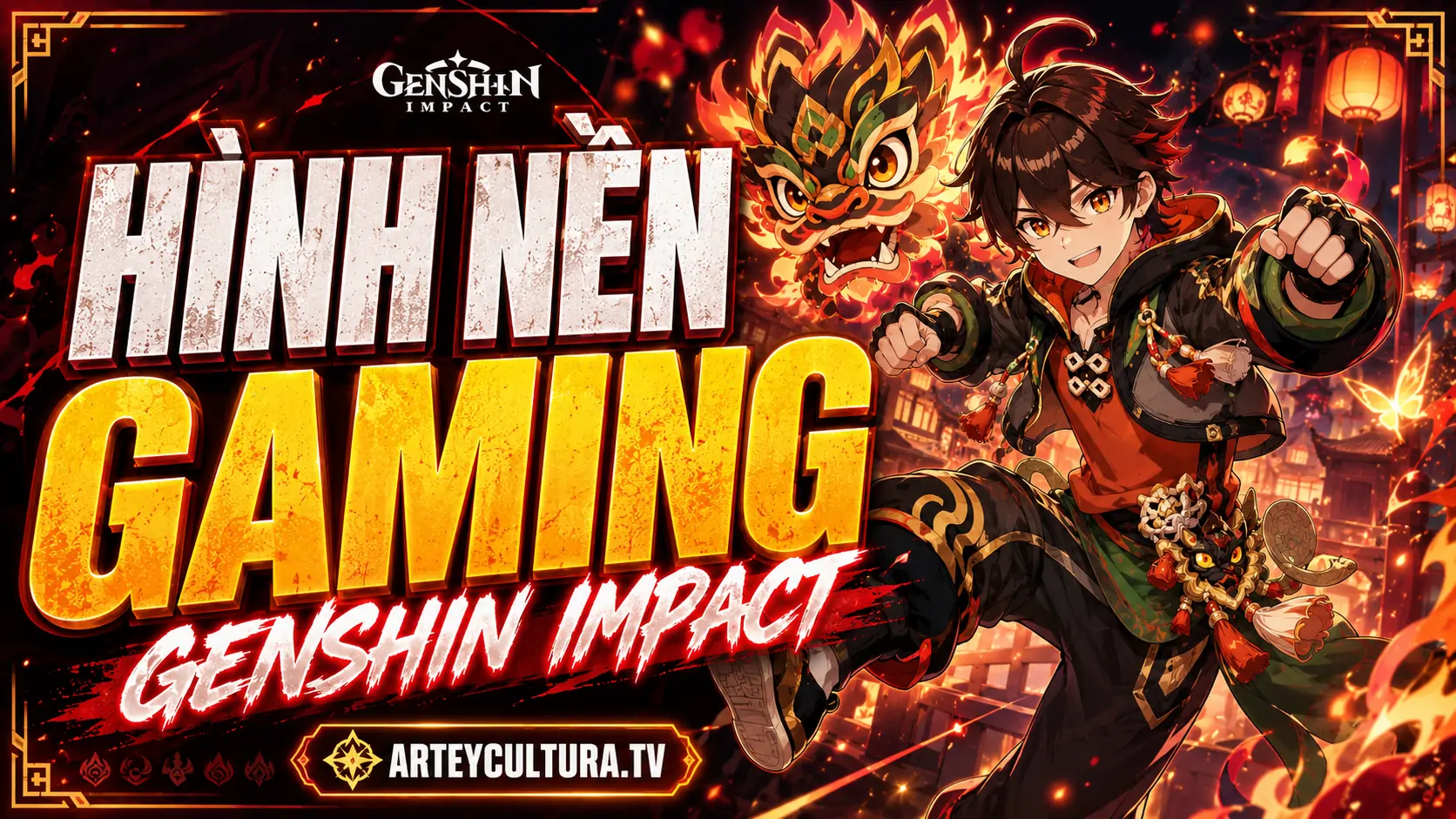 59 Hình Nền Gaming trong Genshin Impact đậm chất tết Hải Đăng với thần thái tự tin trẻ trung đầy nhiệt huyết
