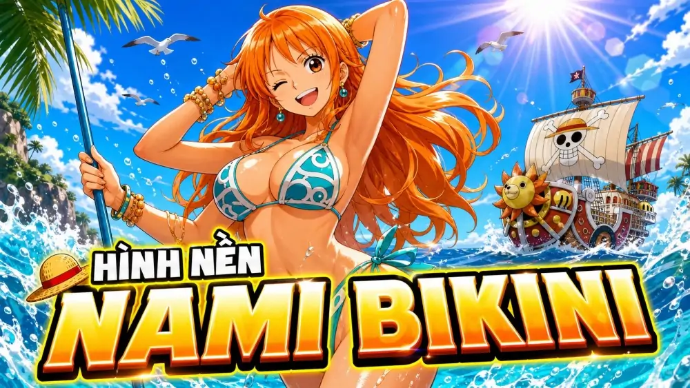 95 Ảnh và Hình Nền Nami Sexy trong bộ Bikini quyến rũ với mái tóc cam và khí chất nữ hoa tiêu