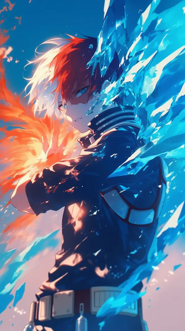 Bakugo cười lớn giữa vụ nổ vàng, tư thế lao tới cùng găng tay lớn tạo cảm giác ngông nghênh