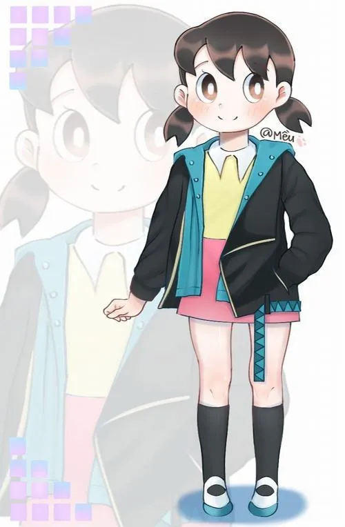 hinh shizuka chibi dep trong treo cho fan doraemon 15