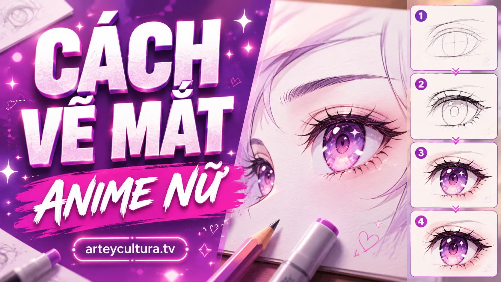 Hướng dẫn 3 Cách Vẽ Mắt Anime Nữ từ đơn giản cute tới ngầu lạnh lùng màu sắc bắt sáng tự nhiên